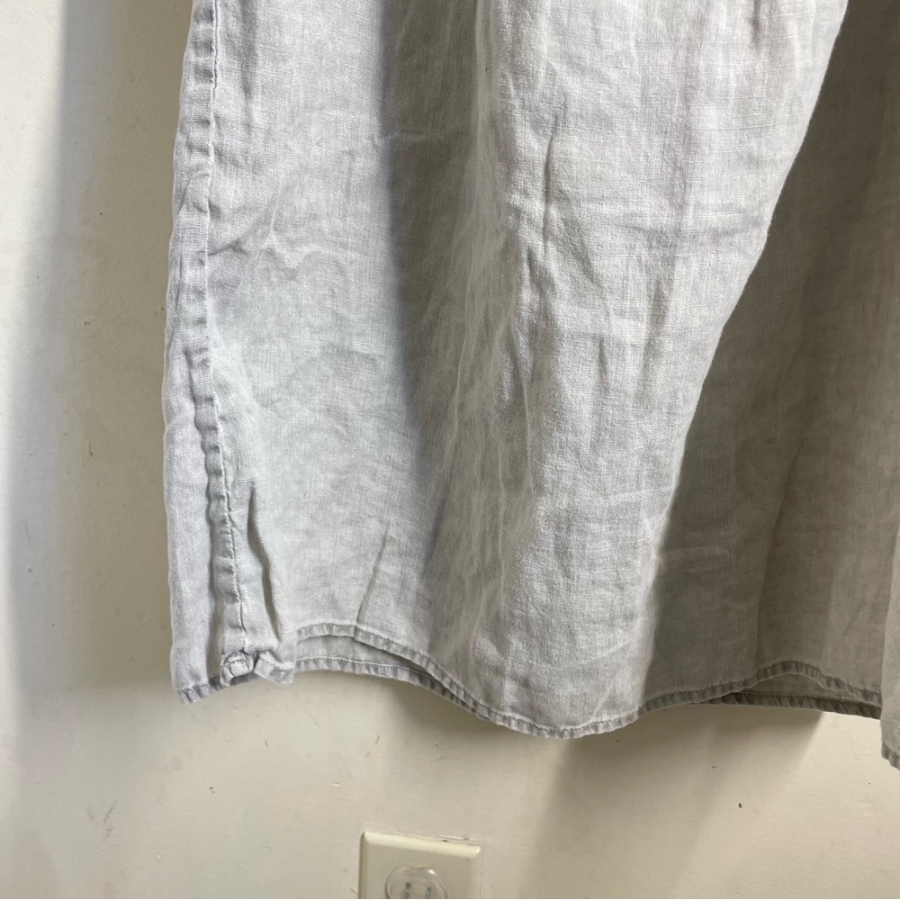 James Perse Linen Sleeveless Grey Midi Dress size 0 - Picture 8 of 11